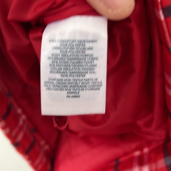 Lands' End Vibrant Red Checkered Vest - Picture 5 of 6